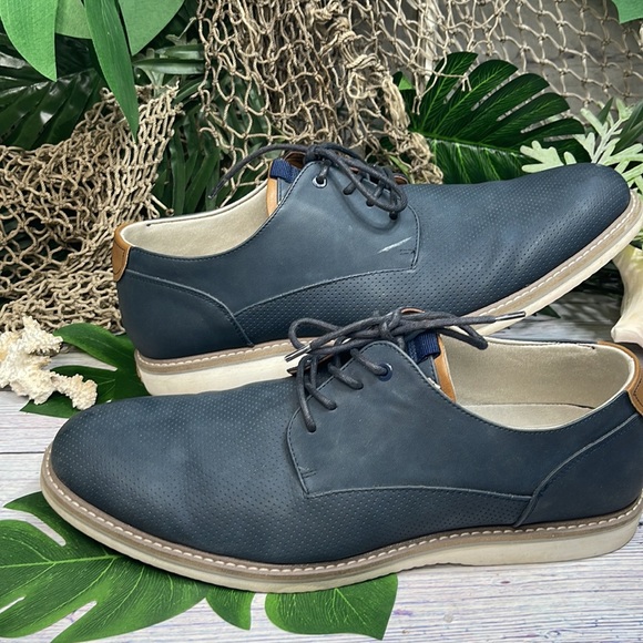 Call It Spring Navy Blue Mens Oxfords Lace up size 12 - Picture 5 of 9